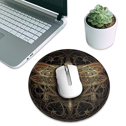 Tapis de souris Libellule noir 20.3x20.3 cm variant 6 