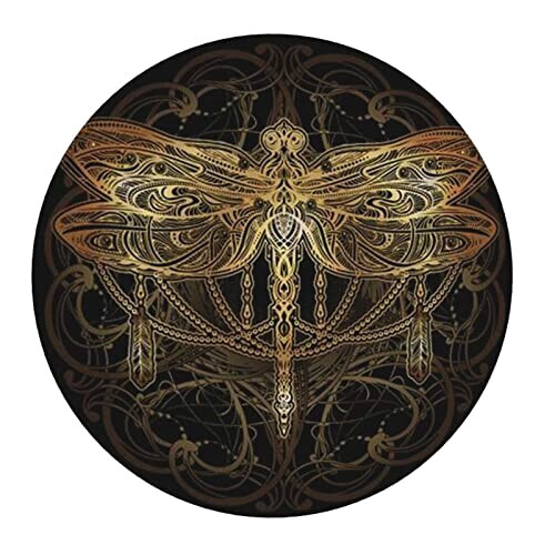 Tapis de souris Libellule noir 20.3x20.3 cm variant 7 