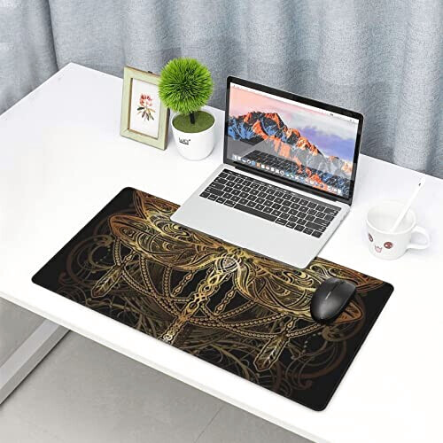 Tapis de souris Libellule noir XXL 75x40 cm variant 6 