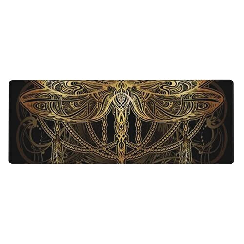 Tapis de souris Libellule noir 80 x 30 31.5x11.8 cm