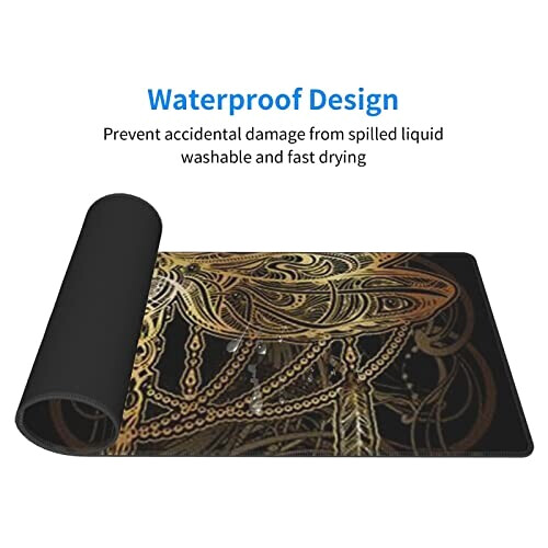 Tapis de souris Libellule noir 80 x 30 31.5x11.8 cm variant 3 