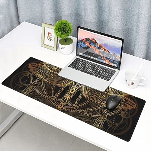 Tapis de souris Libellule noir 80 x 30 31.5x11.8 cm variant 7 