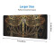 Tapis de souris Libellule noir 80 x 30 31.5x11.8 cm - miniature variant 3