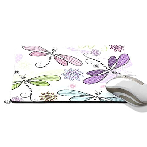 Tapis de souris Libellule multicolore 190x250 mm