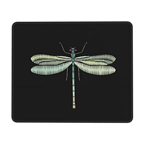 Tapis de souris Libellule noire 18x22 cm
