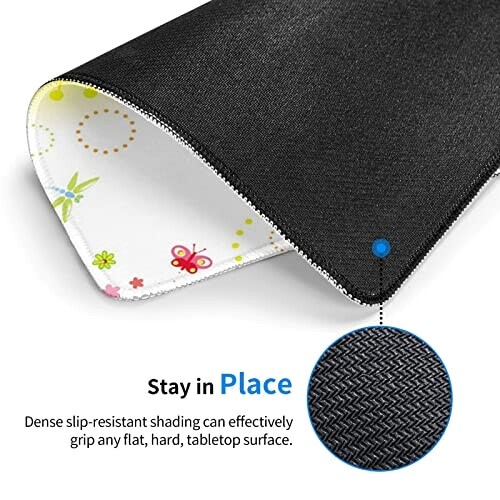 Tapis de souris Libellule sun butterflies fleurs pour chambre d'enfant 18x22 cm variant 1 