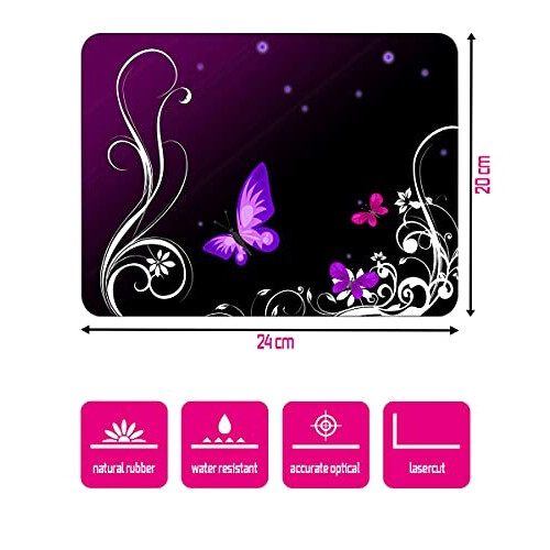 Tapis de souris Papillon violet 24x20 cm variant 1 