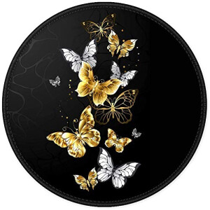 Tapis de souris Papillon golden butterfly 200x200 mm