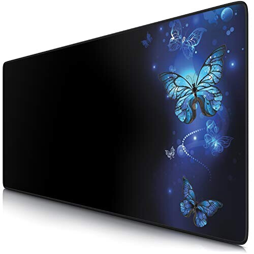 Tapis de souris Papillon XXL LED 90x40 cm