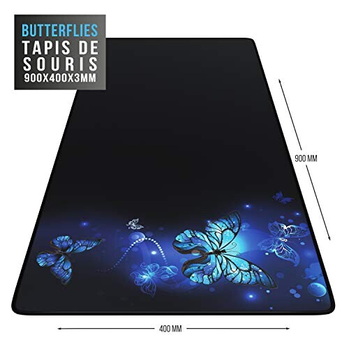 Tapis de souris Papillon XXL LED 90x40 cm variant 0 