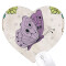 Tapis de souris Papillon multicouleur 22x20 cm - miniature