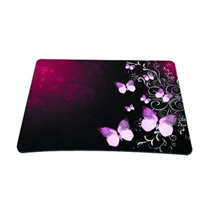 Tapis de souris Papillon s roses