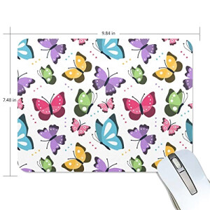 Tapis de souris Papillon multicolore 190x250 mm