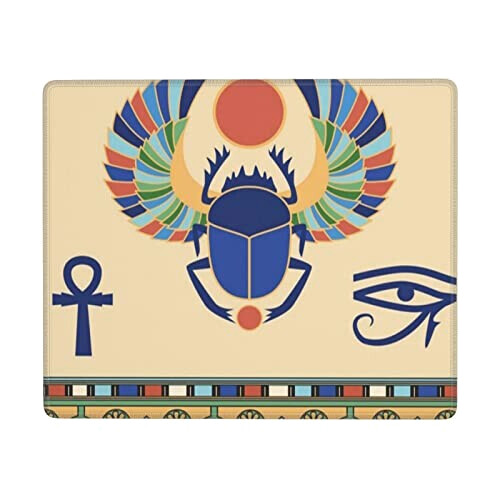 Tapis de souris Scarabée égyptienne 17.8x23.9 cm