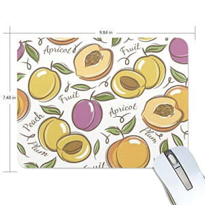 Tapis de souris Abricot multicolore 25x20 cm