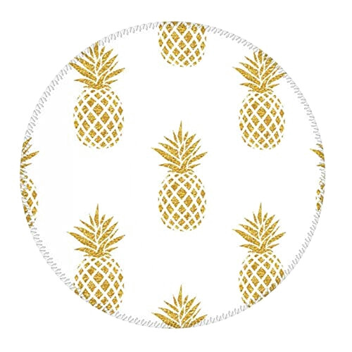 Tapis de souris Ananas doré 20.3x20.3 cm variant 7 