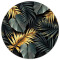 Tapis de souris Ananas golden and dark leaves 22x22 cm - miniature