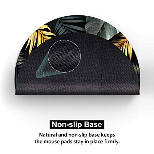 Tapis de souris Ananas golden and dark leaves 22x22 cm variant 1 