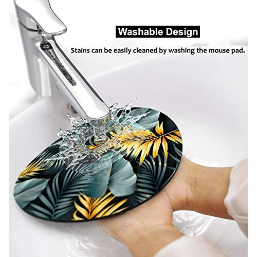 Tapis de souris Ananas golden and dark leaves 22x22 cm variant 3 