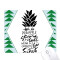 Tapis de souris Ananas multicouleur 18x22 cm - miniature
