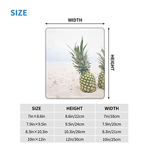 Tapis de souris Ananas sur la plage d'été 18x22 cm variant 5 