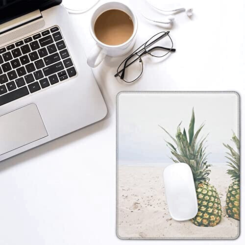 Tapis de souris Ananas sur la plage d'été 18x22 cm variant 6 