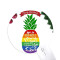 Tapis de souris Ananas multicouleur 20x20 cm - miniature
