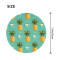 Tapis de souris Ananas aux fruits tropicaux 200x3 mm - miniature variant 1