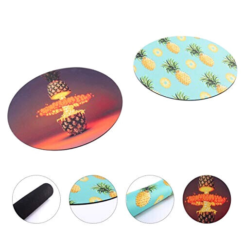 Tapis de souris Ananas couleur assortie 20x20 cm
