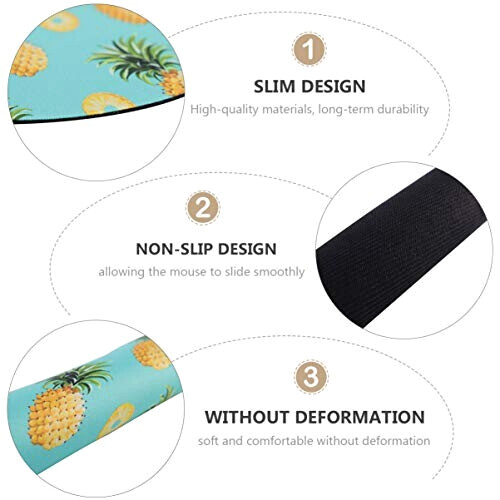 Tapis de souris Ananas couleur assortie 20x20 cm variant 3 