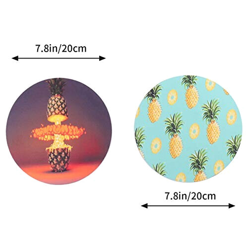 Tapis de souris Ananas couleur assortie 20x20 cm variant 4 