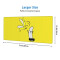 Tapis de souris Banane noir 30 x 80 30x80 cm - miniature variant 3