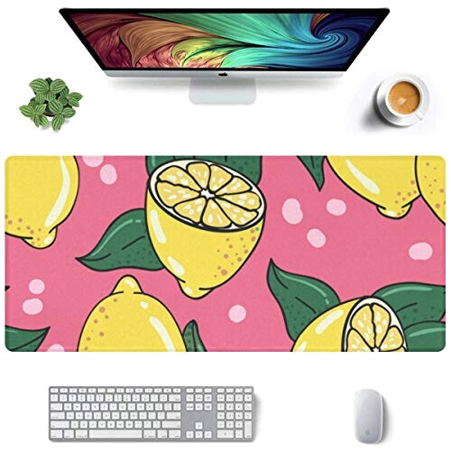 Tapis de souris Citron rose 30x80 cm