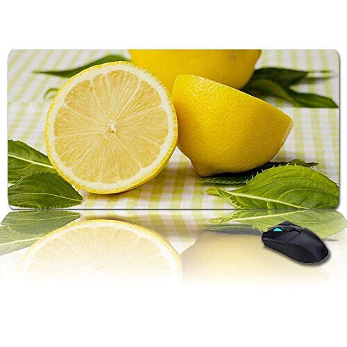 Tapis de souris Citron noire XXL 30x80 cm