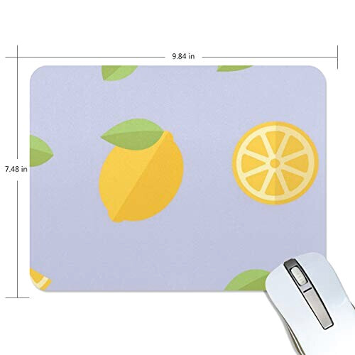 Tapis de souris Citron jaune 190x250 mm