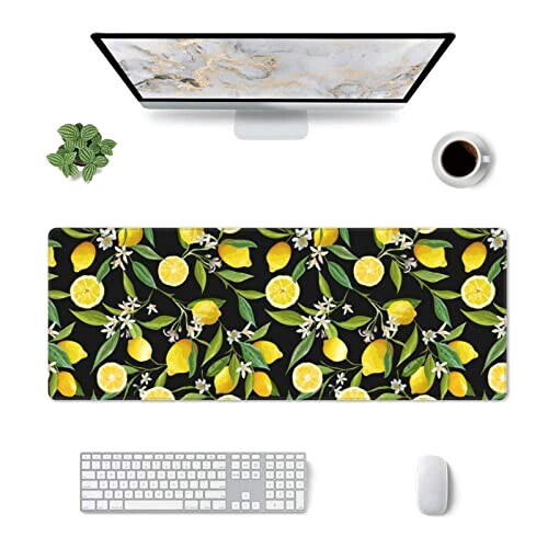 Tapis de souris Citron jaune variant 4 