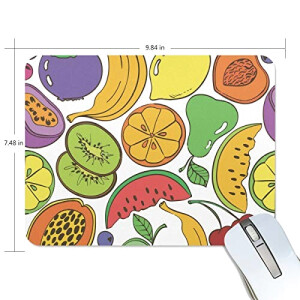 Tapis de souris Citron multicolore 24x18 cm