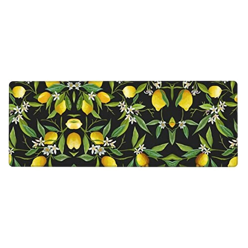 Tapis de souris Citron noir 80 x 30 80x30 cm