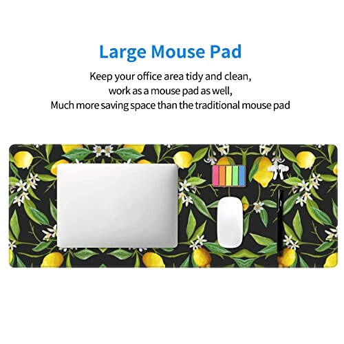Tapis de souris Citron noir 80 x 30 80x30 cm variant 6 