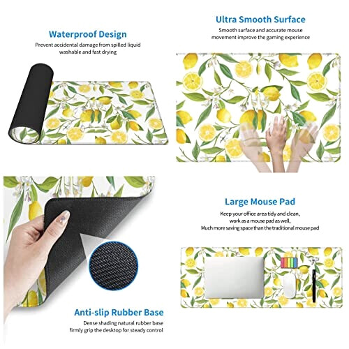 Tapis de souris Citron s tropicaux frais variant 1 