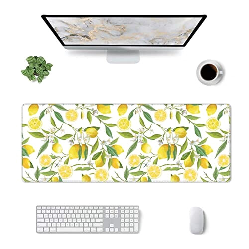 Tapis de souris Citron s tropicaux frais variant 4 
