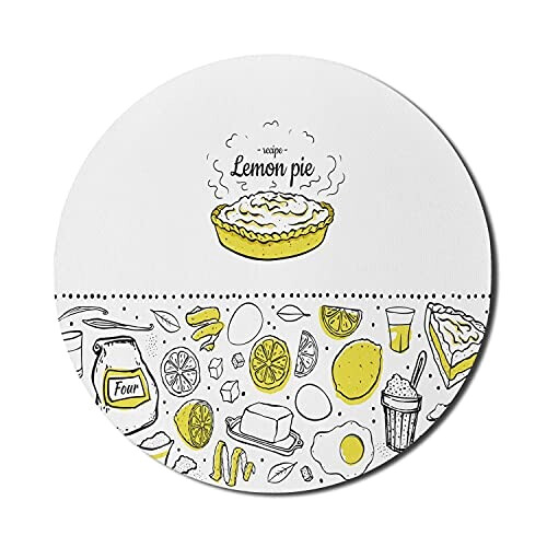 Tapis de souris Citron 200x200 mm