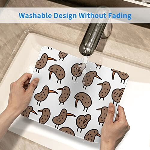 Tapis de souris Kiwi oiseaux mignons 18x22 cm variant 3 