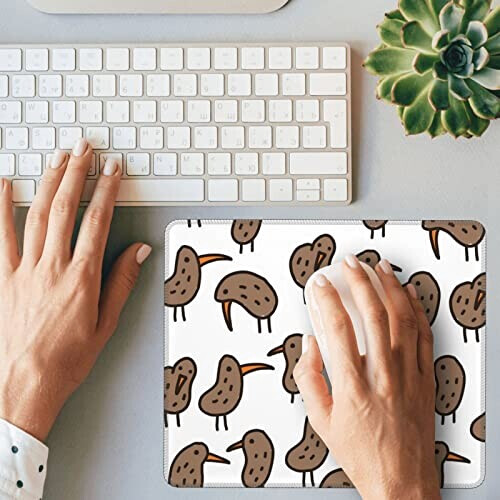 Tapis de souris Kiwi oiseaux mignons 18x22 cm variant 4 