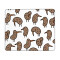 Tapis de souris Kiwi oiseaux mignons 18x22 cm - miniature variant 7
