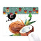 Tapis de souris Noix de coco multicouleur 18x22 cm - miniature