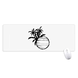 Tapis de souris Noix de coco noir 80 x 30 80x30 cm