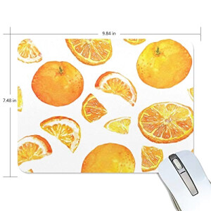 Tapis de souris Orange Fruit multicolore 190x250 mm