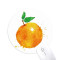 Tapis de souris Orange Fruit 20x20 cm - miniature