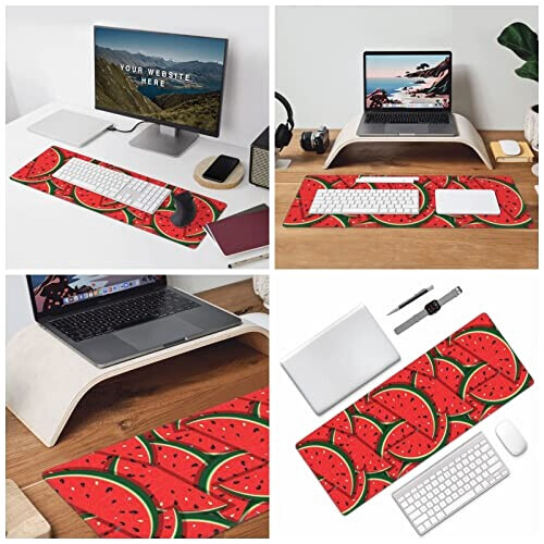 Tapis de souris Pastèque rouge variant 5 